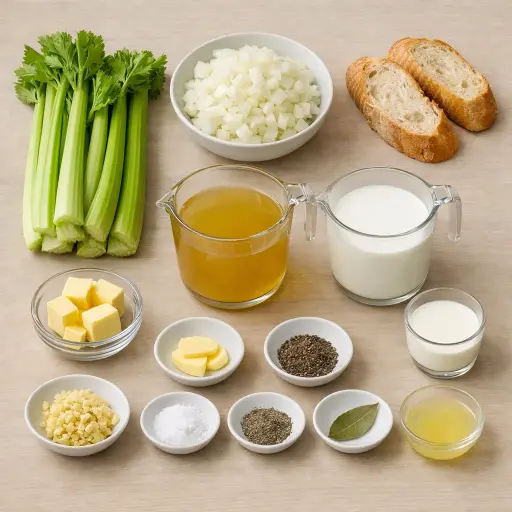 Ingredients for Hearty Celery Velouté