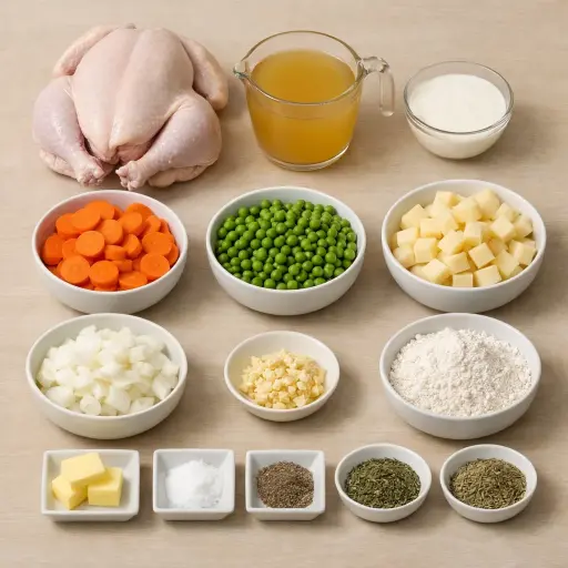 Ingredients for Hearty Chicken Casserole
