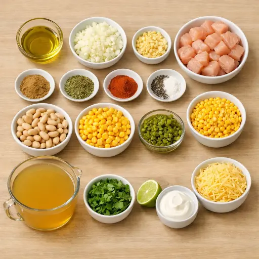 Ingredients for Hearty Chicken Chili