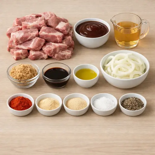 Ingredients for Hearty Country Pork Ribs