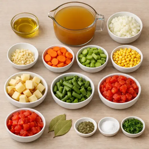 Ingredients for Hearty Country Vegetable Soup