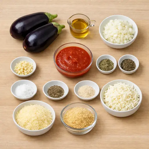 Ingredients for Hearty Eggplant Bake