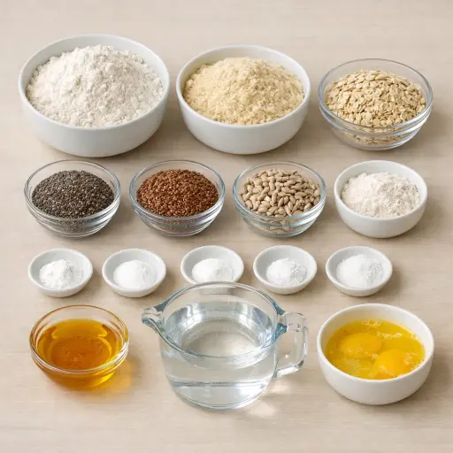 Ingredients for Hearty Gluten-Free Bread
