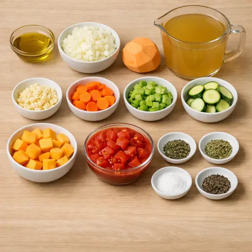 Ingredients for Hearty Harvest Soup