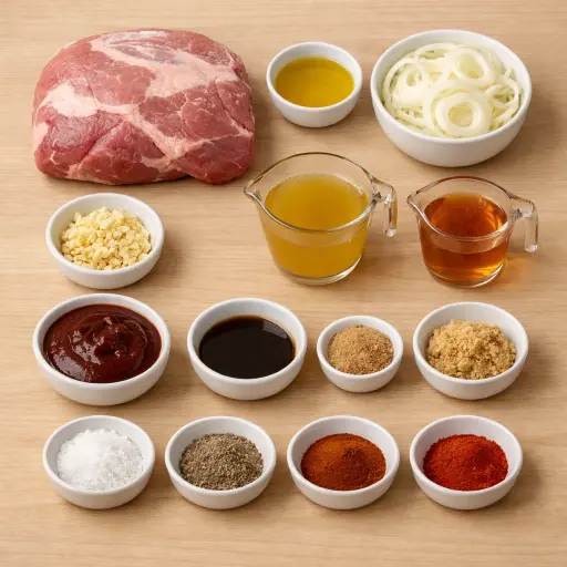 Ingredients for Hearty Heritage Slow Cooked Pork