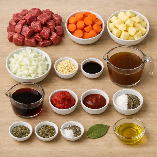 Ingredients for Hearty Homestead Stew