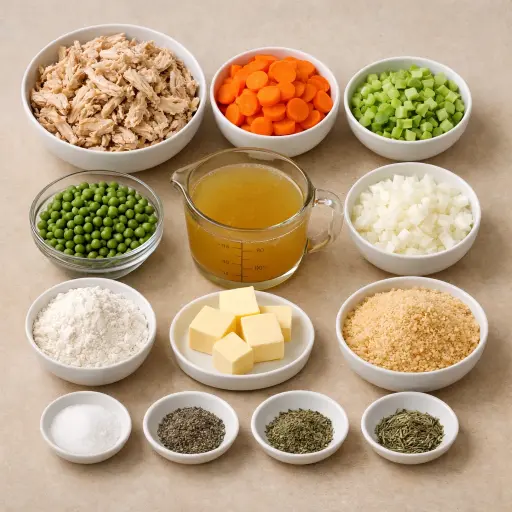 Ingredients for Hearty Homestyle Chicken Casserole