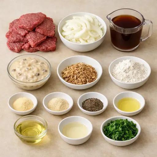 Ingredients for Hearty Homestyle Cube Steak