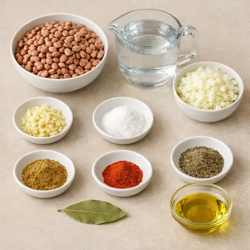 Ingredients for Hearty Homestyle Pinto Beans