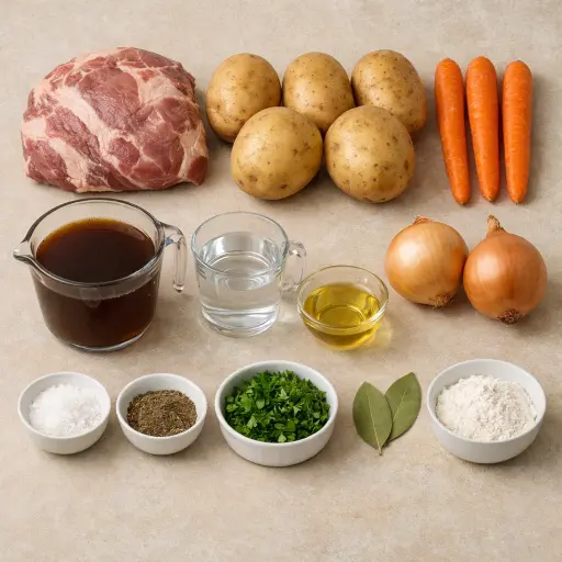 Ingredients for Hearty Irish Stew