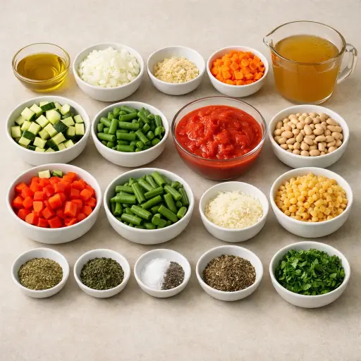 Ingredients for Hearty Italian Minestrone