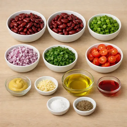 Ingredients for Hearty Kidney Bean Salad
