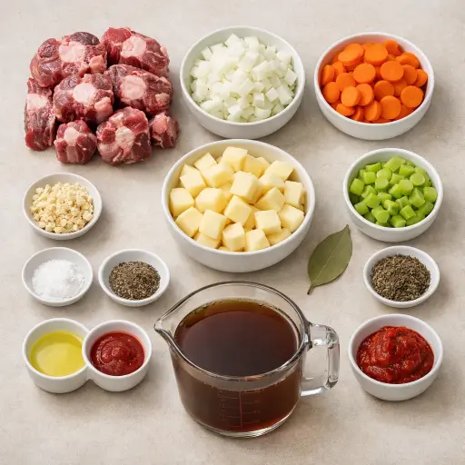 Ingredients for Hearty Oxtail Soup