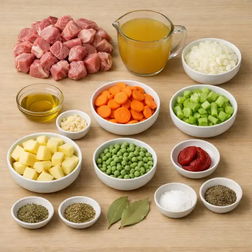 Ingredients for Hearty Pork Stew