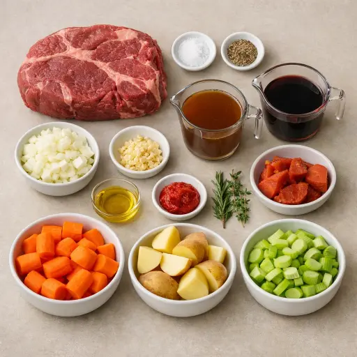 Ingredients for Hearty Pot Roast