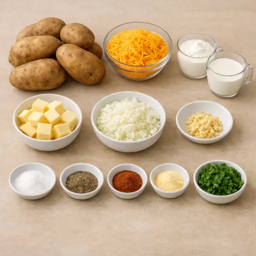 Ingredients for Hearty Potato Casserole