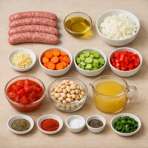 Ingredients for Hearty Sausage Delight