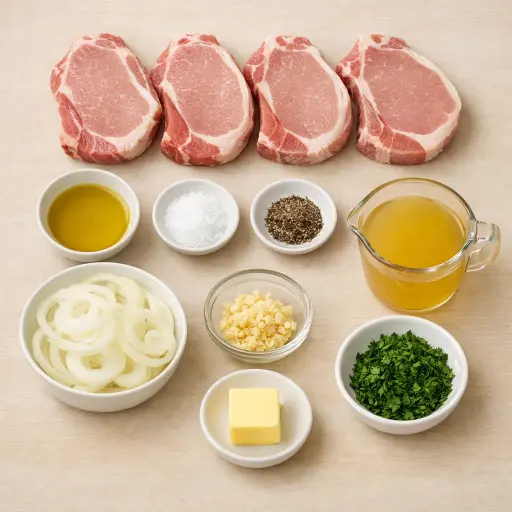 Ingredients for Hearty Skillet Pork Chops
