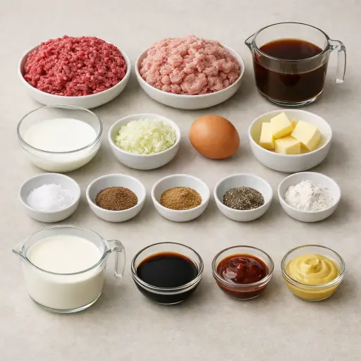 Ingredients for Hearty Swedish Meatballs