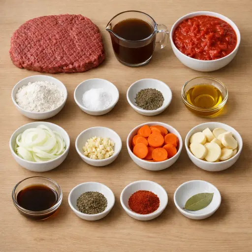 Ingredients for Hearty Swiss Steak with Root Vegetables