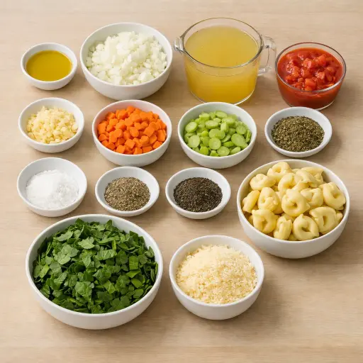 Ingredients for Hearty Tortellini Soup
