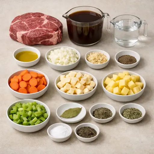 Ingredients for Hearty Winter Broth