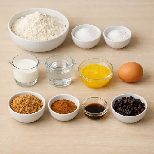 Ingredients for Heavenly Cinnamon Swirl Bread