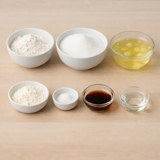 Ingredients for Heavenly Sponge Cake