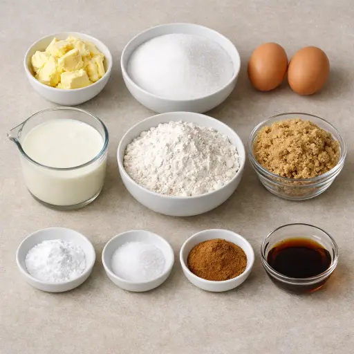 Ingredients for Heirloom Cinnamon Crumble Bread