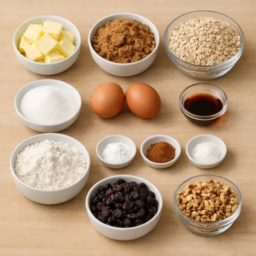 Ingredients for Heirloom Oatmeal Delights