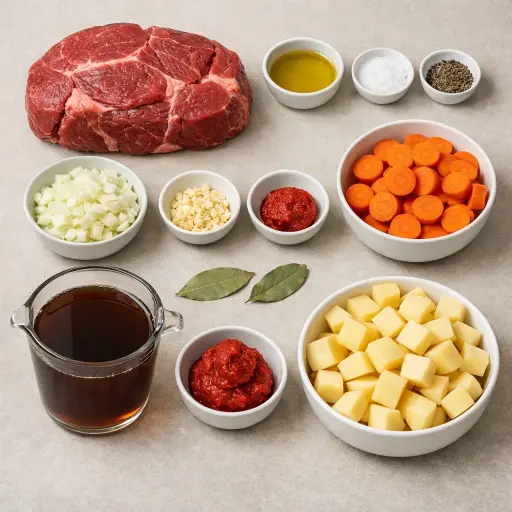 Ingredients for Heirloom Pot Roast