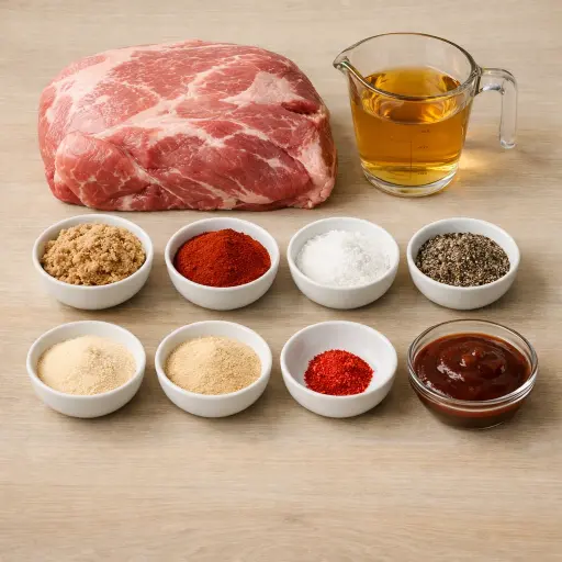 Ingredients for Heirloom Slow Cooker Pulled Pork
