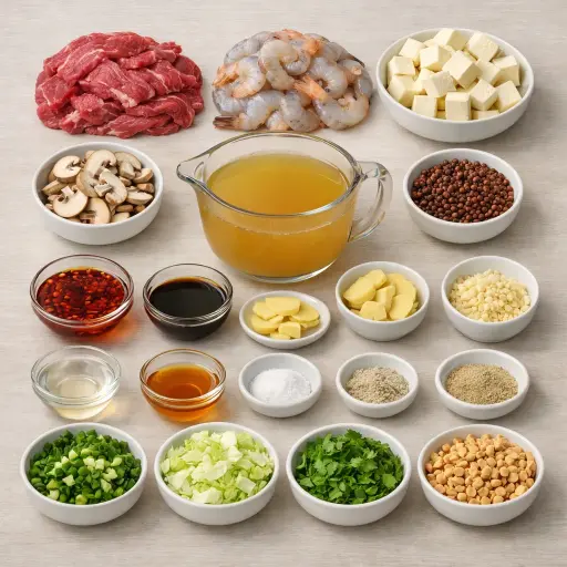 Ingredients for Hellfire Hot Pot