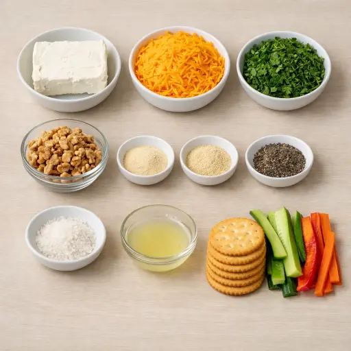 Ingredients for Herb & Nut Cream Cheese Ball