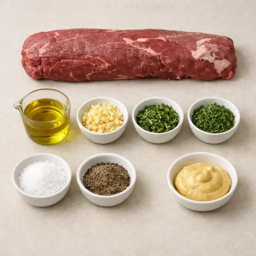 Ingredients for Herb-Crusted Beef Tenderloin