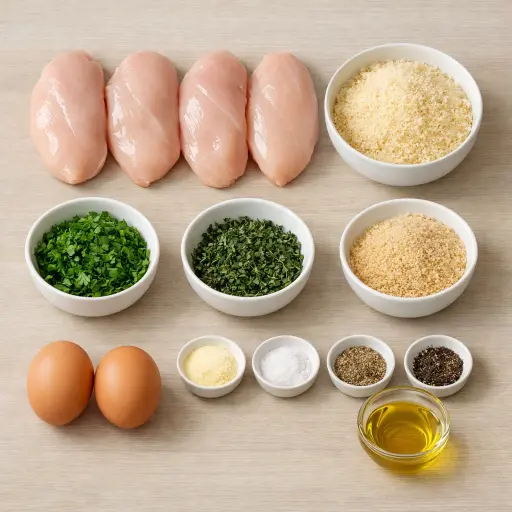 Ingredients for Herb-Crusted Chicken Delight