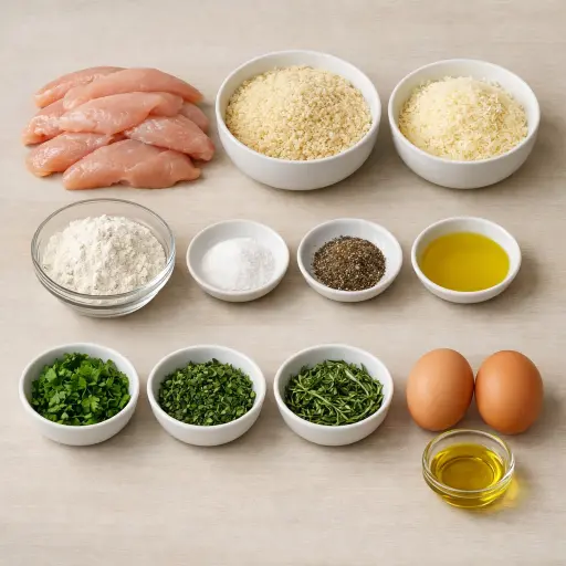 Ingredients for Herb-Crusted Chicken Tenders