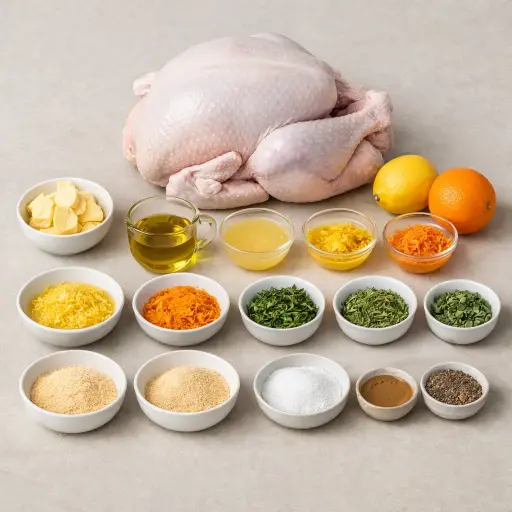 Ingredients for Herb-Crusted Citrus Turkey Roast