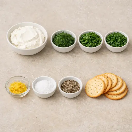 Ingredients for Herb-Crusted Goat Cheese Balls