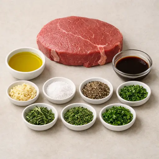 Ingredients for Herb-Crusted London Broil