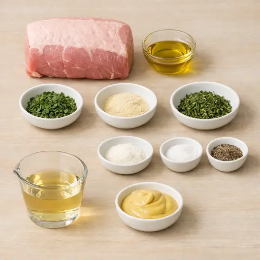 Ingredients for Herb-Crusted Pork Loin Roast