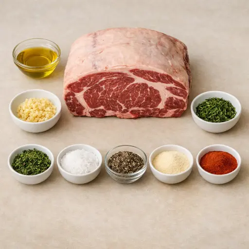 Ingredients for Herb-Crusted Prime Rib Roast