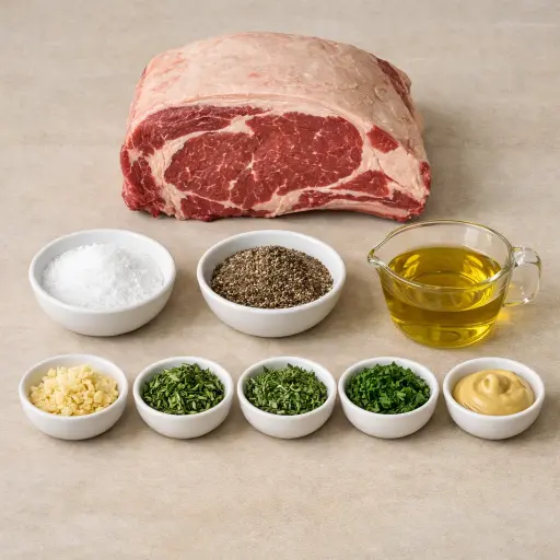 Ingredients for Herb-Crusted Rib Roast