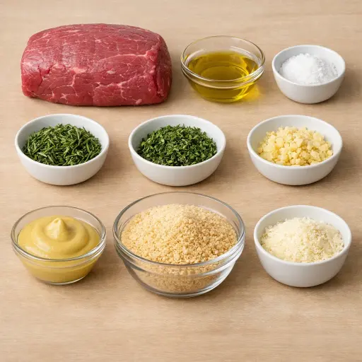 Ingredients for Herb-Crusted Roasted Beef Tenderloin