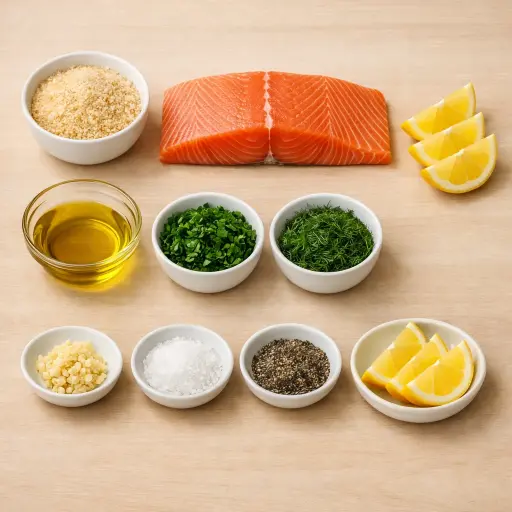 Ingredients for Herb-Crusted Salmon