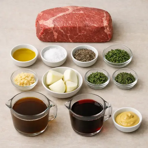 Ingredients for Herb-Crusted Sirloin Roast