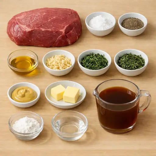 Ingredients for Herb-Crusted Sirloin Tip Roast