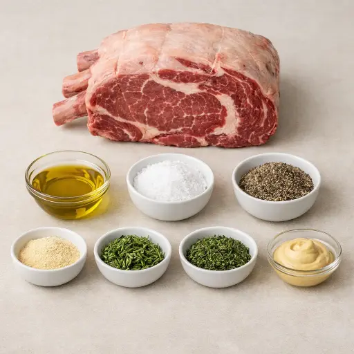 Ingredients for Herb-Crusted Standing Rib Roast
