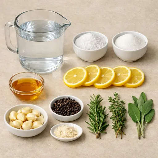Ingredients for Herb-Infused Chicken Brine