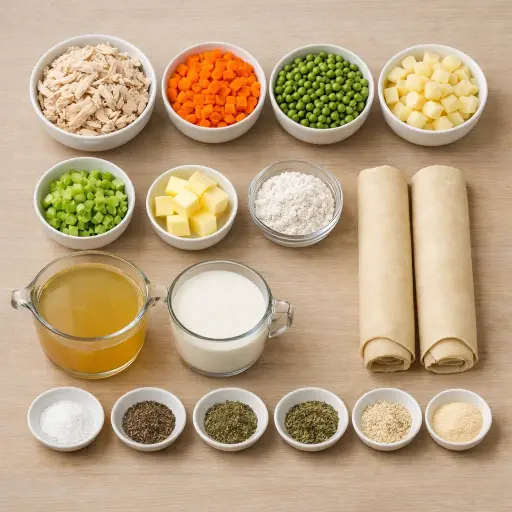 Ingredients for Herb-Infused Chicken Pot Pie